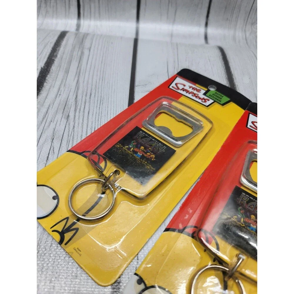 The Simpsons Bottle Opener Keychain Vintage 2007 Springfield Rocks Lot Of 2